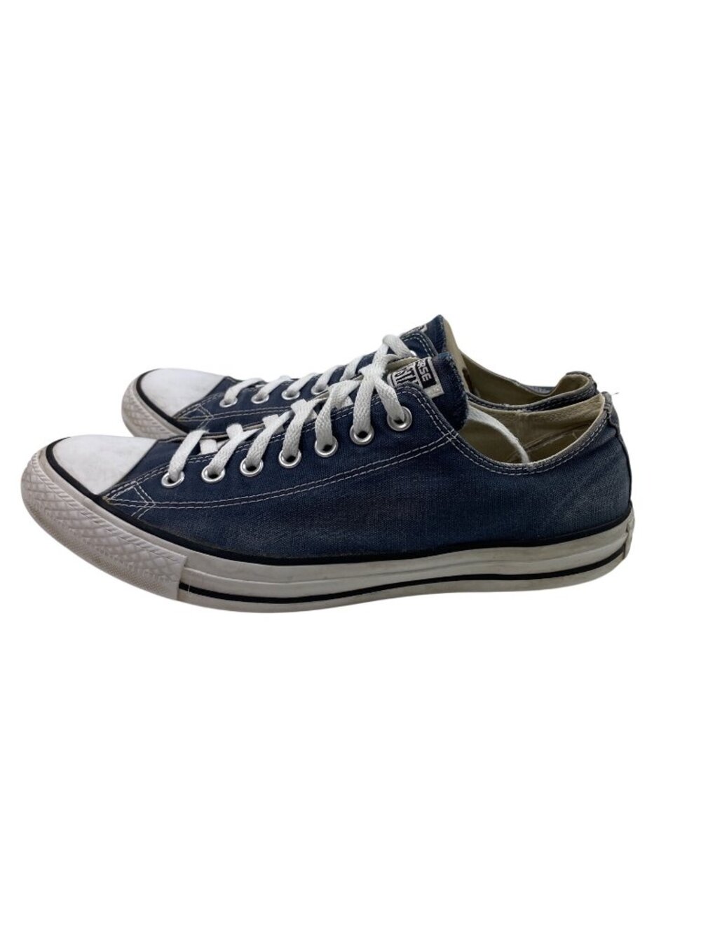Converse All Star Navy Blue Low Top Denim Sneakers Size 10.5 Mens 12.5 Womens